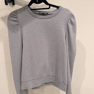 Generation Love Crystal Puff Sleeve Sweatshirt
Black Size XS